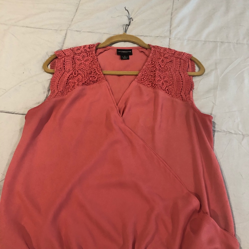 Coral blouse by Liz Claiborne